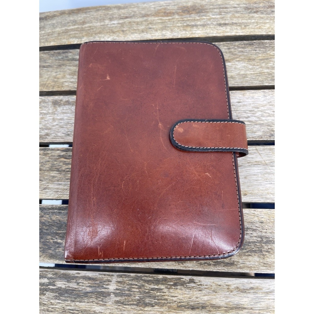 Vintage BOSCA 6-Ring Binder / Planner - Made‎ in USA CHECKBOOK WALLET